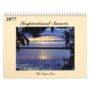 Calendrier Couchers de soleil avec Écritures Inspirantes