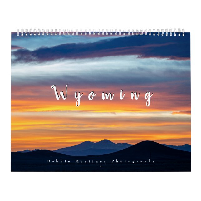 Calendrier Couchers de soleil du Wyoming (Protection)