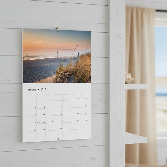 Calendrier Couchers de soleil, Dunes et bois flotté (Créateur téléchargé)