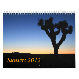 Calendrier Couchers du soleil 2012