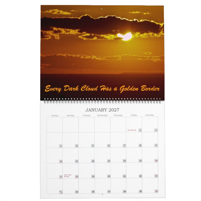 Calendrier Couchers du soleil du Nouveau Mexique (Jan 2027)