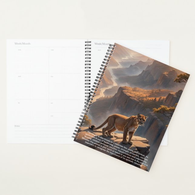 Calendrier Couguar (Devant avec enveloppe)