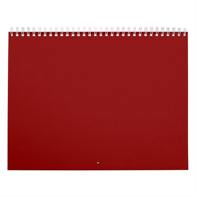 Calendrier Couleur rouge foncé (Protection)