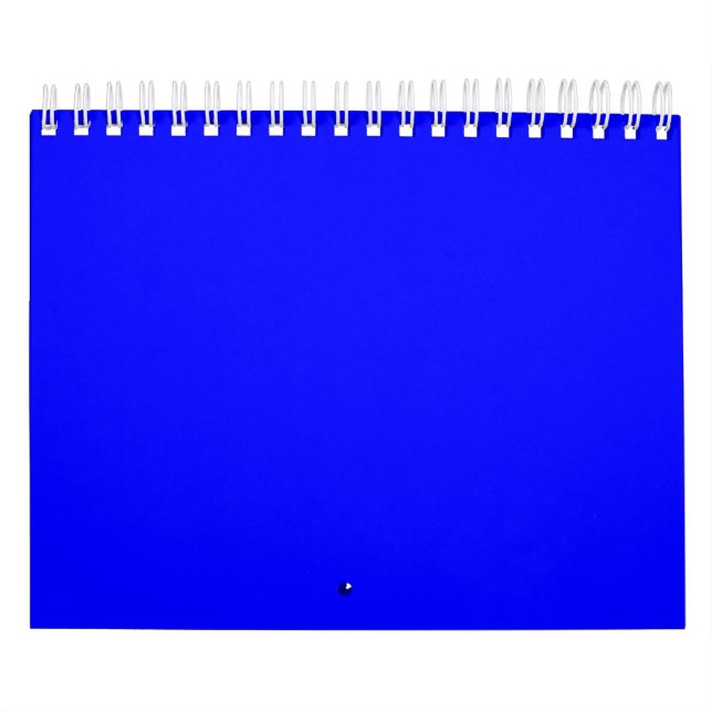 Calendrier Couleur solide bleu néon (Protection)