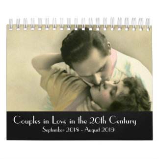 Calendrier Couples dans l'amour pendant le 20ème siècle 2018