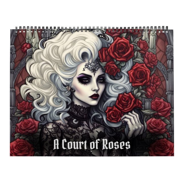 Calendrier Cour de Rose par Ivy et Bat Goth Art (Protection)