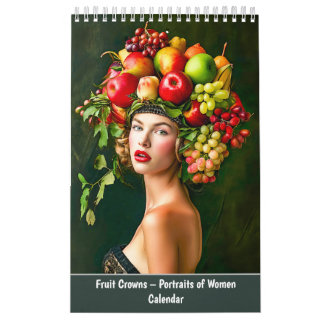 Calendrier Couronnes de fruits – Portraits de femmes dans une