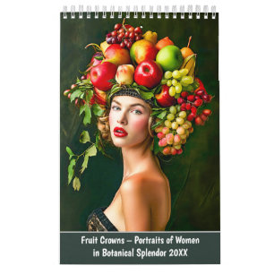 Calendrier Couronnes de fruits – Portraits de femmes dans une