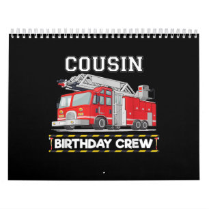 Calendrier Cousin Anniversaire Équipage correspondant Famille