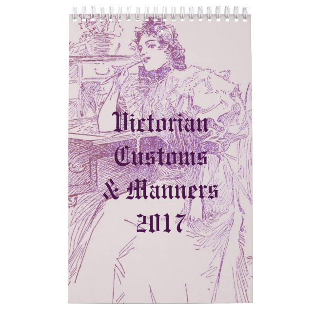 Calendrier Coutumes victoriennes et façons (Protection)