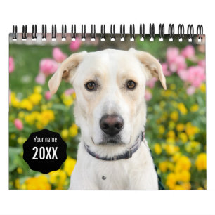 Calendrier Couverture complète de 14 photos moderne personnal