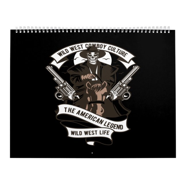 Calendrier cowboy sauvage ouest culture la légende américaine (Protection)