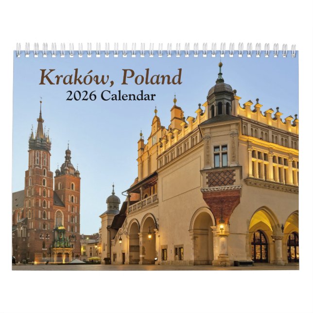 Calendrier Cracovie Pologne 2026 (Protection)