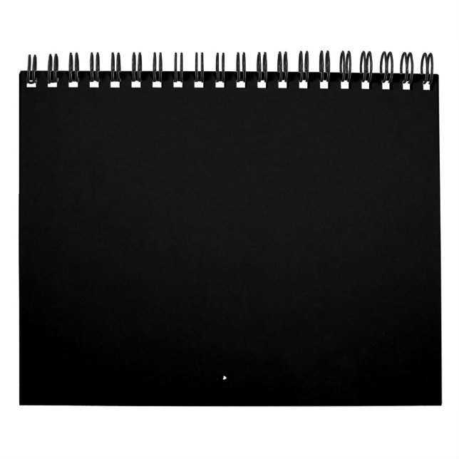 Calendrier Create Your Own Black Custom Design Holiday Card (Protection)