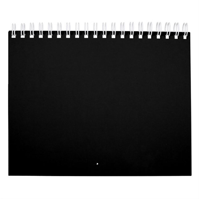 Calendrier Create Your Own Black Custom Design Holiday Card (Protection)
