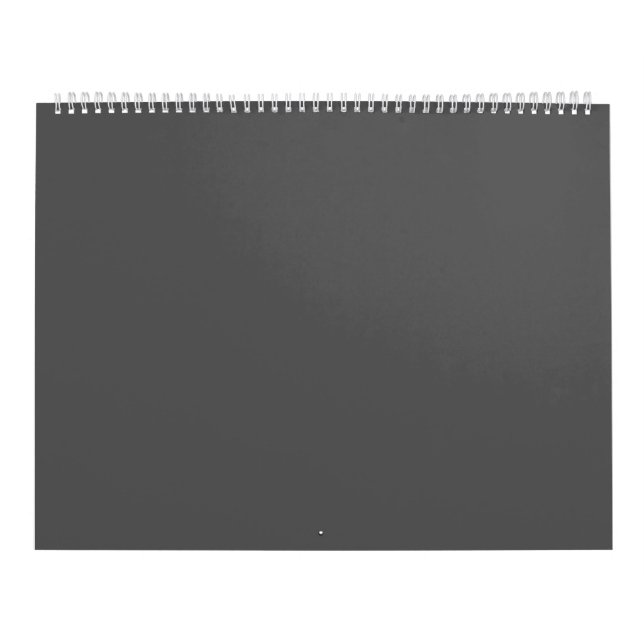 Calendrier Create Your Own dark gray Custom Design (Protection)