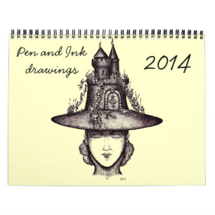 Calendrier créatif de l'art 2014 à l'encre de