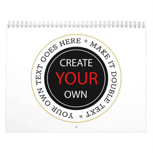 Calendrier Créez votre propre 2026 personnalisé, de marque /  (Protection)
