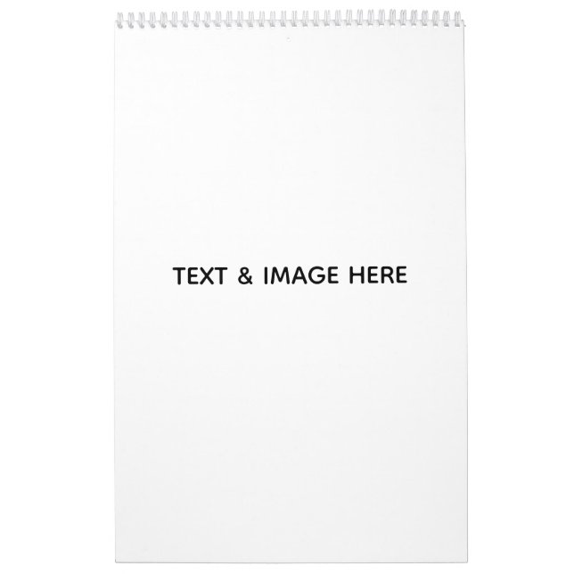 Calendrier Créez votre propre blanc (Protection)