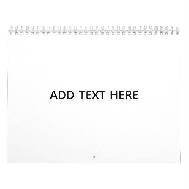 Calendrier Créez votre propre blanc  (Protection)