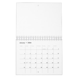 Calendrier Créez Votre Propre blanc