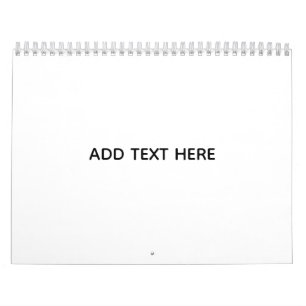 Calendrier Créez votre propre blanc