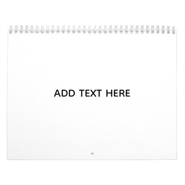 Calendrier Créez votre propre blanc  (Protection)
