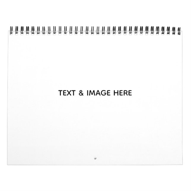 Calendrier Créez votre propre blanc (Protection)
