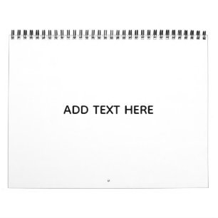Calendrier Créez votre propre blanc
