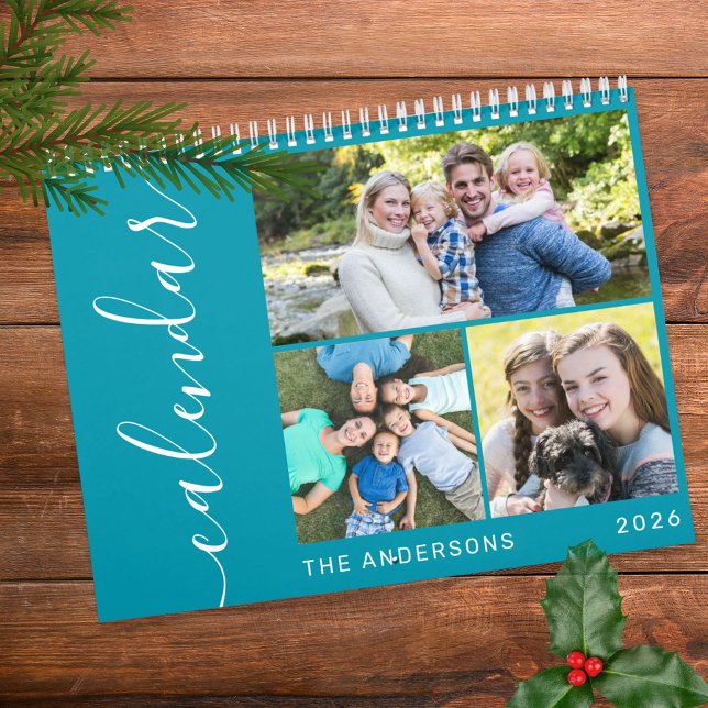Calendrier Créez votre propre minimum de 3 photos Collage Scr (Créateur téléchargé)
