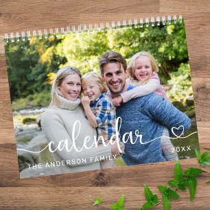 Calendrier Créez votre propre photo de famille stylée en écri