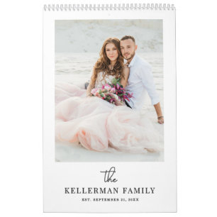 Calendrier Créez Votre Propre Photo de Mariage