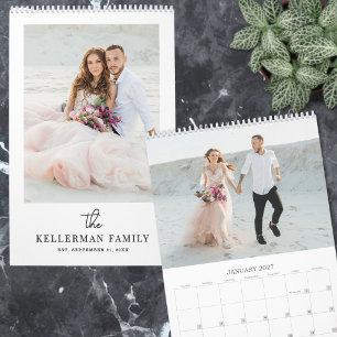 Calendrier Créez Votre Propre Photo de Mariage