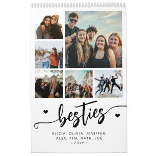 Calendrier Créez votre propre photo de meilleurs amis moderne