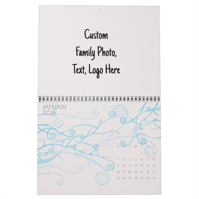 Calendrier Créez votre propre Sakura Déco personnalisé person (Jan 2026)