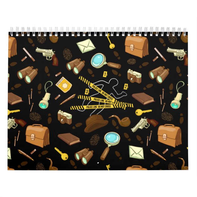 Calendrier Criminel Novel Inspecteur Icons Motifs (Protection)