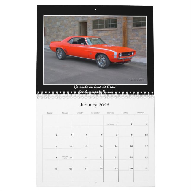 Calendrier Croisière à la promenade de conseil (Jan 2026)