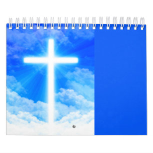 Calendrier Croix de chrétien personnalisable de Jésus-Chris