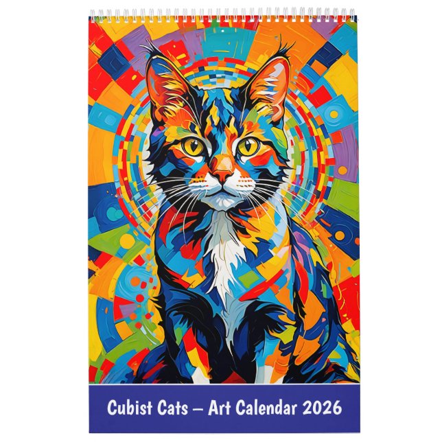 Calendrier Cubist Cats – Art Calendar 2026 (Protection)