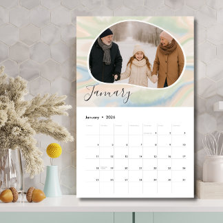 Calendrier Custom 12-Month Photo Calendar – Grandparent Gift