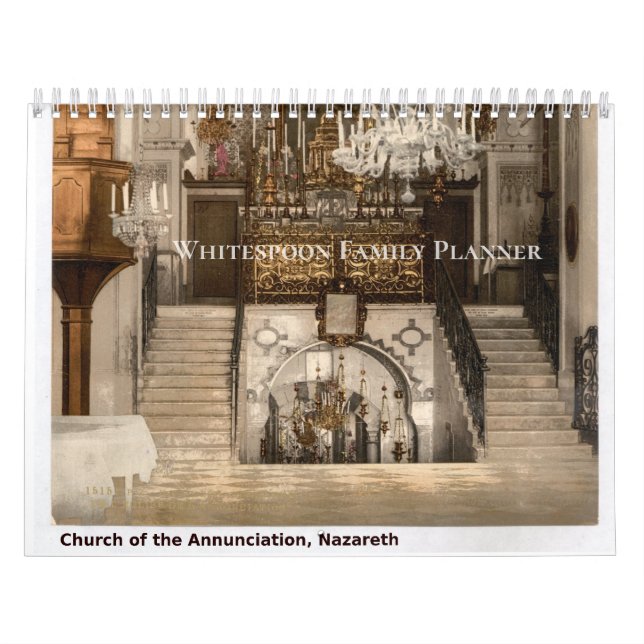 Calendrier Custom Family Planner Sacred Holy Land Sites (Protection)