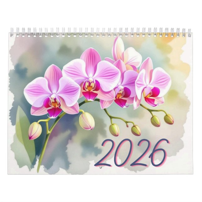 Calendrier Custom Floral Photo Calendar Personalized Flower (Protection)