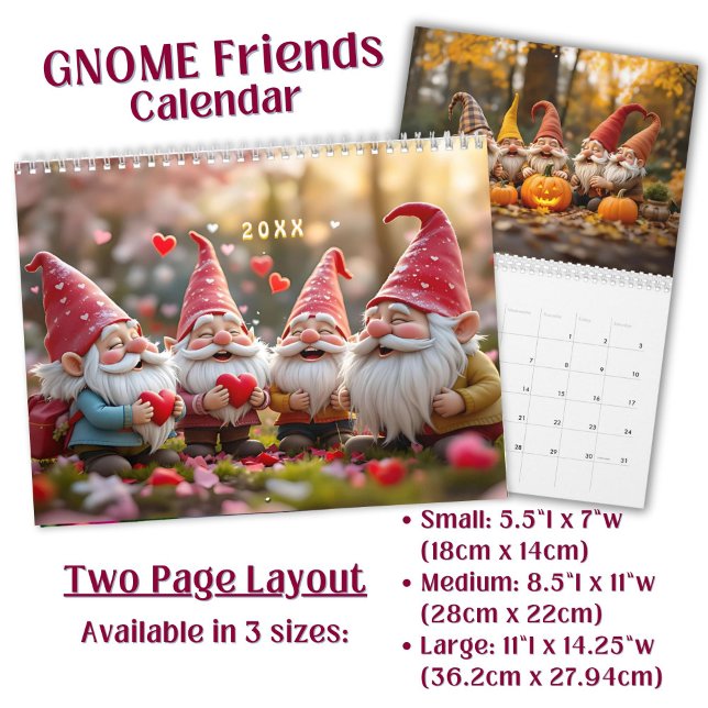Calendrier Custom Gnome Friends bright funny Vol. 4 -  (Créateur téléchargé)