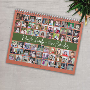 Calendrier Custom Modern Family Olive Terra Cotta - 60 Photo