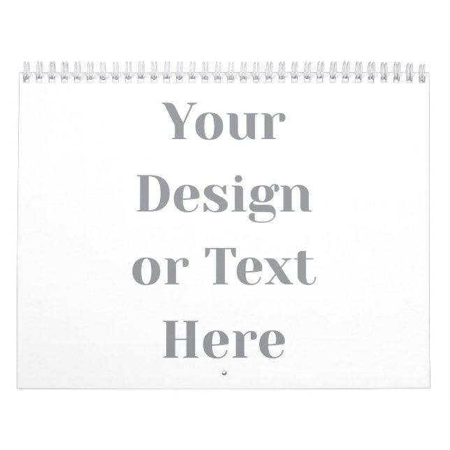 Calendrier Customizable Your Design or Text Here Personalized (Protection)