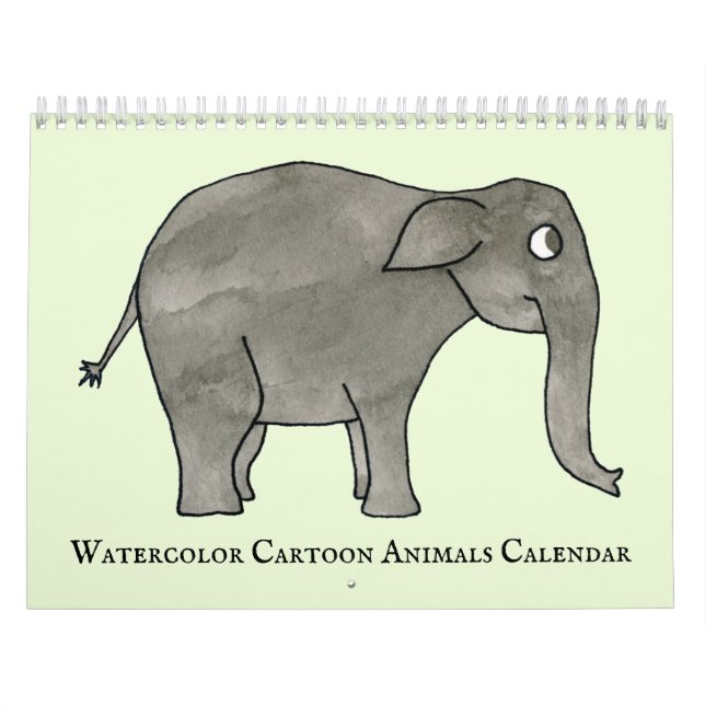 Calendrier Cute Aquarelle Cartoon Animaux 2022 (Protection)