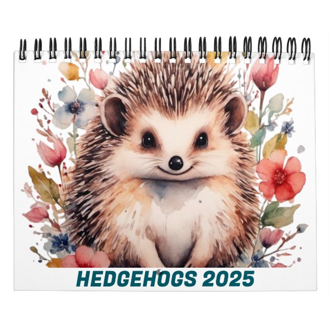 CALENDRIER CUTE HEDGEHOGS 2025 CALENDAR (Protection)