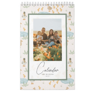 Calendrier Cute Seasonal Animal Motif Famille Photo