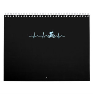 Calendrier cycliste génial vélo de montagne pulvérisé