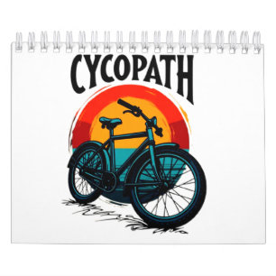 Calendrier Cycopath : Vélo énergétique avec le soleil couchan